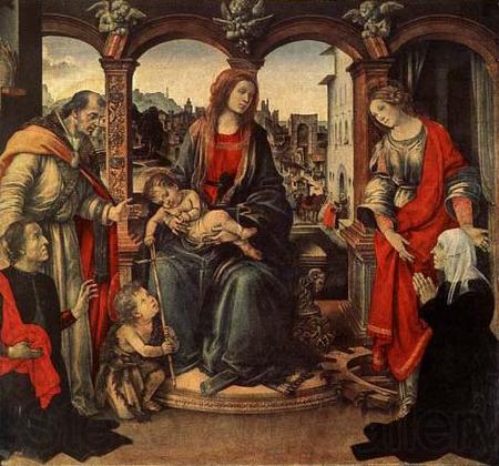Fra Filippo Lippi Madonna with Child and Saints France oil painting art